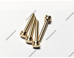 Kolíky na mech, okrúhla hlavička, poniklované, priemer 2 x 19 mm, zlatá farba
